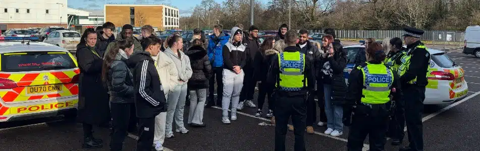 Police come to college to talk about their experience